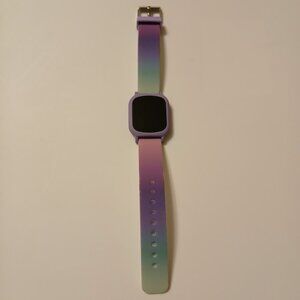 Accutime Women's Colorful Gradient Silicone Digital Display Watch